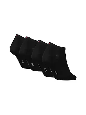 TOMMY HILFIGER | Chaussettes Sneaker Lot de 4 Blanc | schwarz